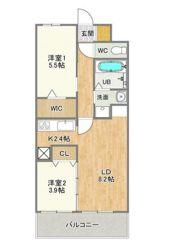 コンダクトレジデンスHANAMINOSATOの間取り画像