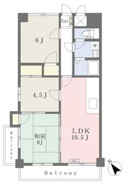 ジュネスKUBOTAⅠの間取り画像