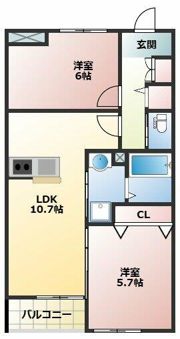 コンフォルトの間取り画像