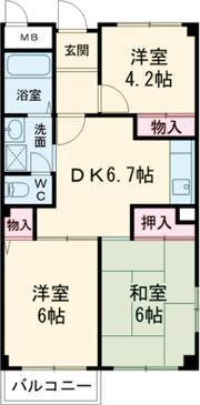 小中ビルの間取り画像