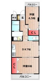 大観町Fビルの間取り画像