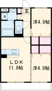 レジデンスリラ横尾の間取り画像
