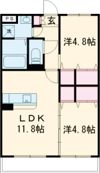 レジデンスリラ横尾の間取り画像