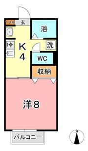 ニングル土倉 Cの間取り画像