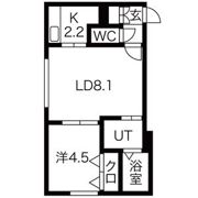 アプリーラ中央町Bの間取り画像