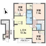 グリスィーヌAの間取り画像