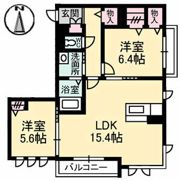 リバージュ中広の間取り画像