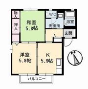 メゾンティアラ A棟の間取り画像