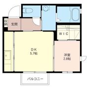 ルシェルクレール Fの間取り画像