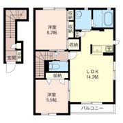 リヴィエールコートCの間取り画像