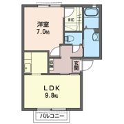 スカイコーポの間取り画像