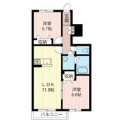 プロヌーブ小山 Aの間取り画像