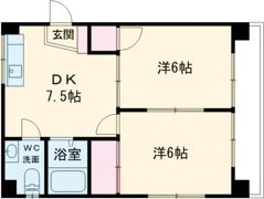 ペアハイツ小坂Ⅱの間取り画像
