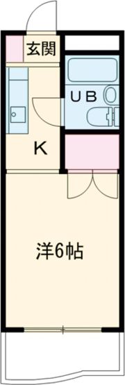 古川フラットの間取り画像