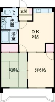 サニーフラット久米の間取り画像