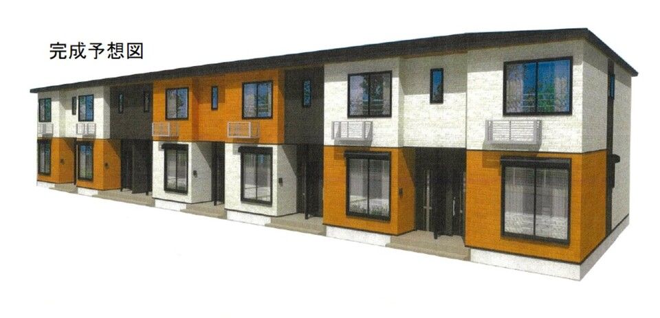 いわき駅よりバス18分 徒歩4分 新築 2階建の賃貸物件