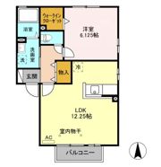 セジュールKIYO Aの間取り画像