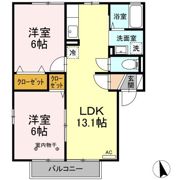 フラワーレジデンスJUN Fの間取り画像