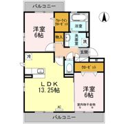 チェリス フォンテーン コスモの間取り画像