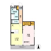 アミティエ三輪の間取り画像