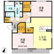 コージィーコート Aの間取り画像