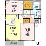 リビングタウン宮ノ下 D棟の間取り画像