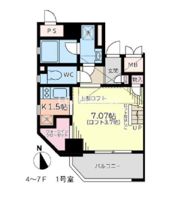 Moonshiny弐番館の間取り画像