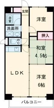 ベネフィス鴨池Iの間取り画像