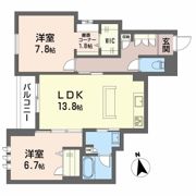 ShaMaison神通町の間取り画像