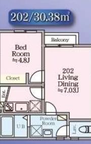 COAST TERRACE 桜山の間取り画像