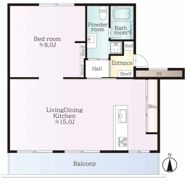 東高森団地18号棟の間取り画像