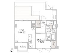 ルミーク北千住の間取り画像