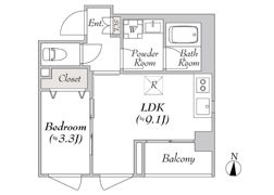 ルミーク北千住の間取り画像