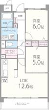 K FLATの間取り画像