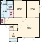 プリムローズ美原台A棟の間取り画像