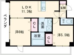 プレステージ10番館の間取り画像
