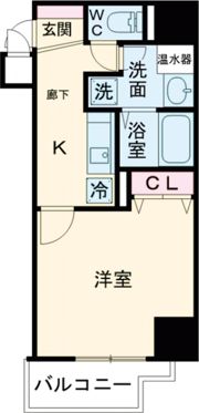 アドバンス三宮Ⅱライズの間取り画像