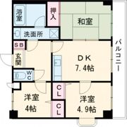 ライオンズマンション東青梅第三の間取り画像