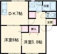 シェモア元町B棟の間取り画像