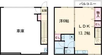 ガレージハウスLB A棟の間取り画像