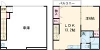 ガレージハウスLB A棟の間取り画像
