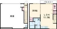 ガレージハウスLB A棟の間取り画像