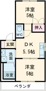 俊成マンションの間取り画像