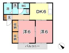 フラワー Aの間取り画像