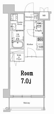 エンクレスト天神WESTの間取り画像