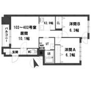 グランメールマーベラスの間取り画像