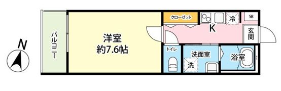 カプレットネロNの間取り画像