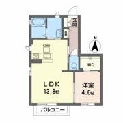 ハピアIの間取り画像