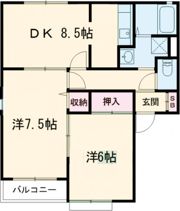 エントピア梅美 A棟の間取り画像