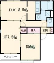 エントピア梅美 A棟の間取り画像